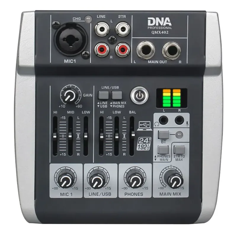 Mixeur Audio Dna Qmx402 3 Channels Black One Size unisex