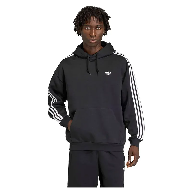 Originals Felpa Con Cappuccio Adicolor Classics 3 Stripes Black L