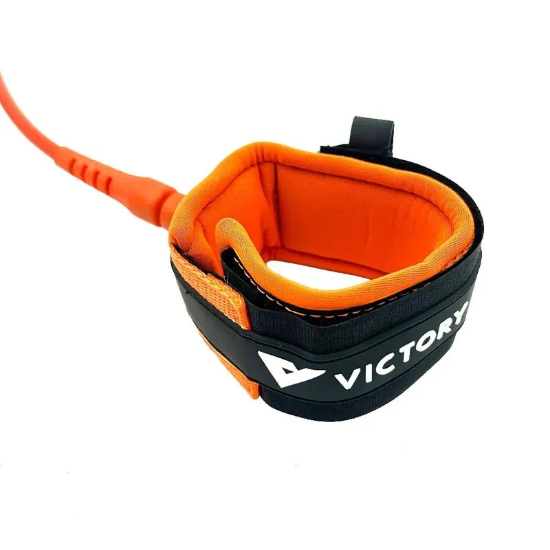 Leash De Surf 8´ Pro 7mm Stainless Steel Double Swivel Matt Orange One Size unisex