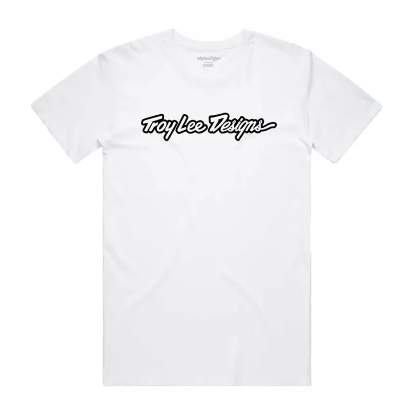 Troy Designs Maglietta A Maniche Corte Signature White / Black