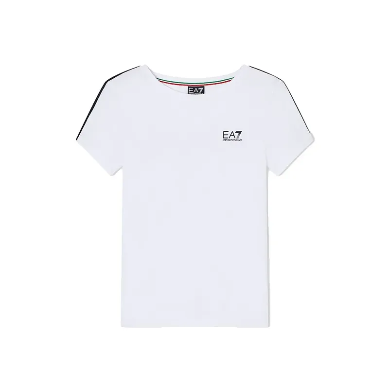 Ea7 Maglietta A Maniche Corte Italian Spirit White M