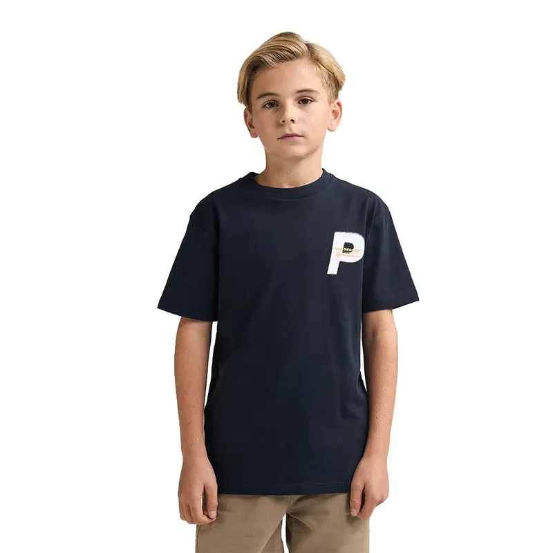 Maglietta A Maniche Corte B-1060-tsr685 Navy Blue 9-10 Anni