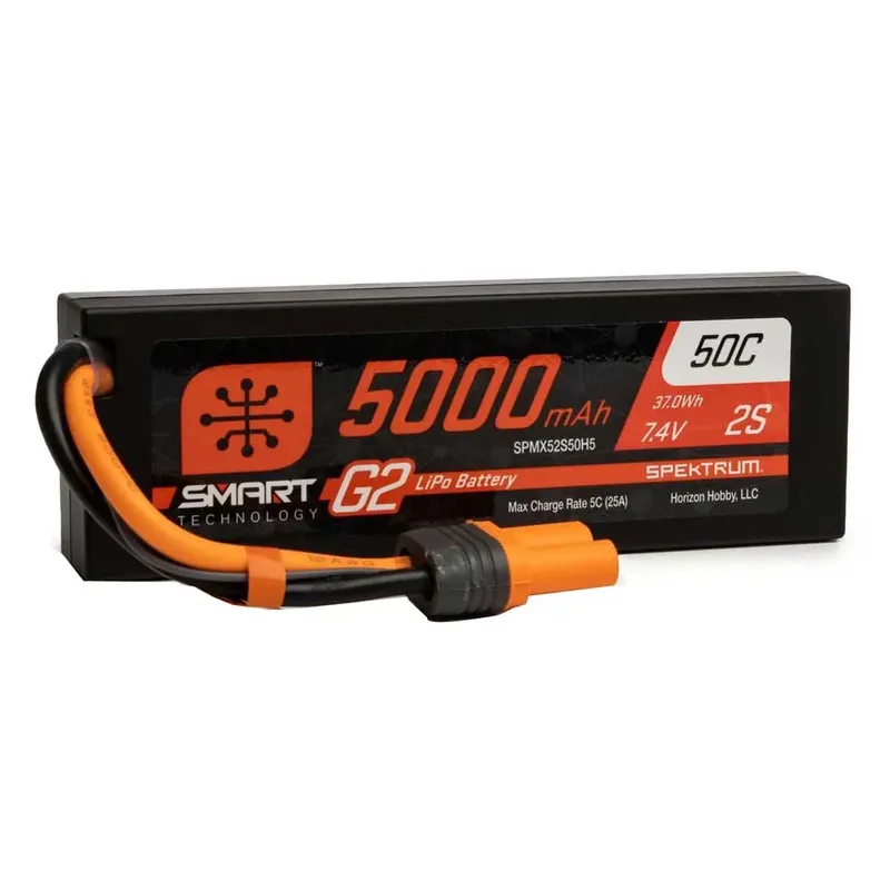 Batterie Smart G2 Hardcase Lipo Ic5 7.4v 5000mah 2s 50c Black One Size unisex