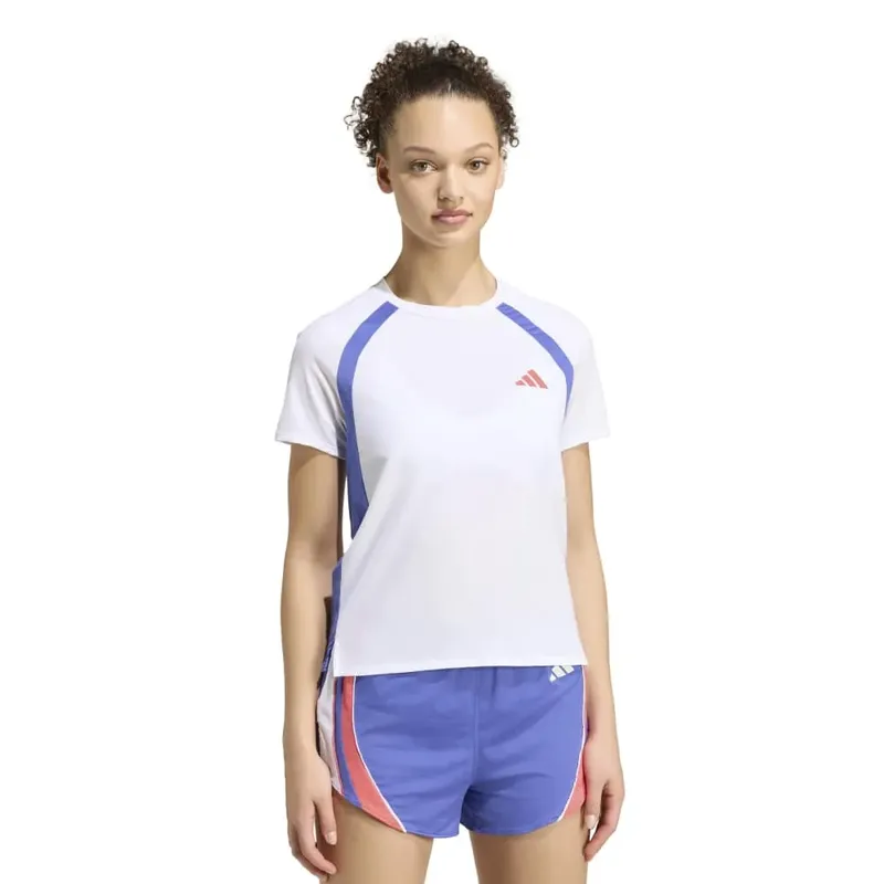Maglietta A Maniche Corte Adizero Archive Running White / Dual Indigo M