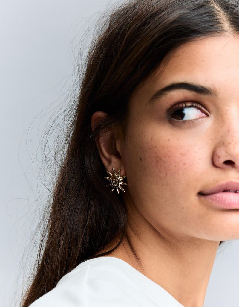 Boucles D’oreilles Soleils Or