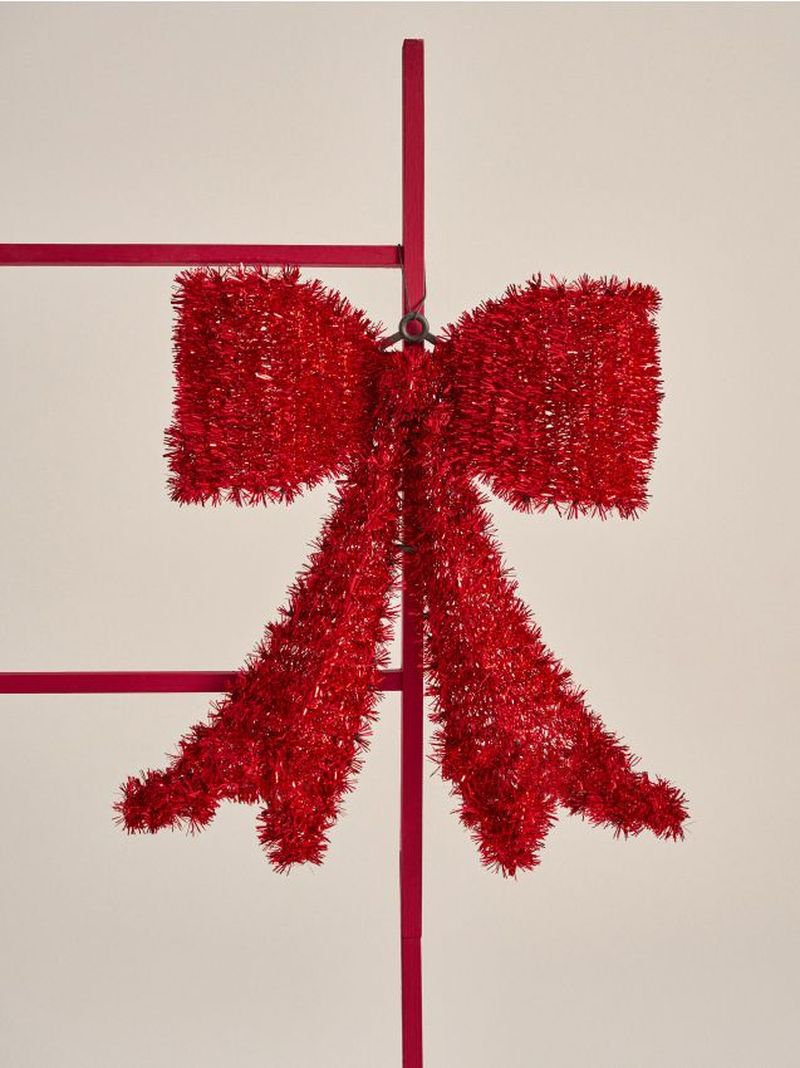 Decorazione natalizia a forma di fiocco - rosso