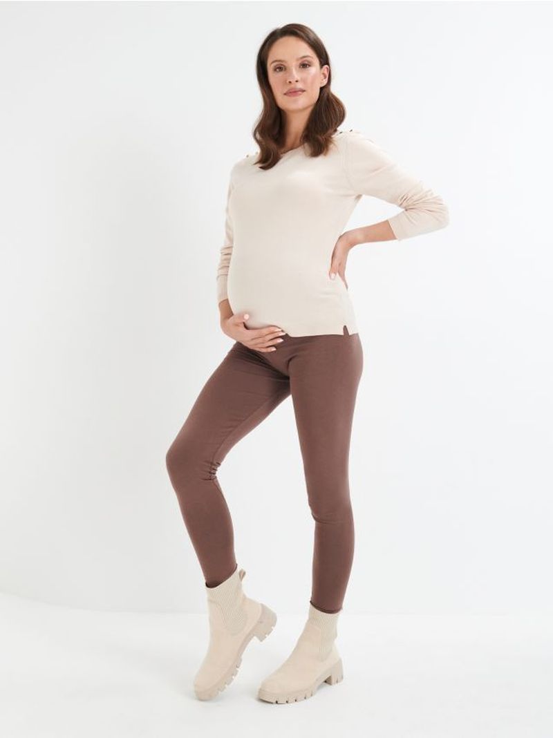 Maglione con bottoni decorativi - nude