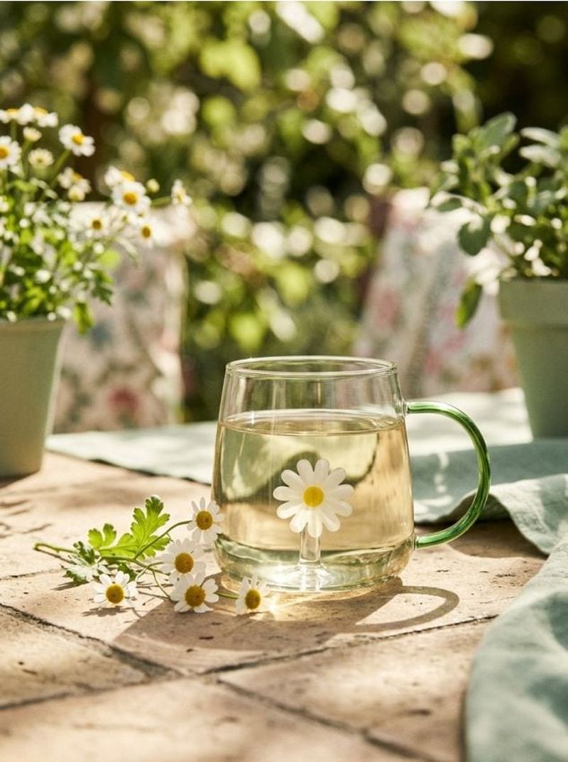 Tazza in vetro con manico - multicolor