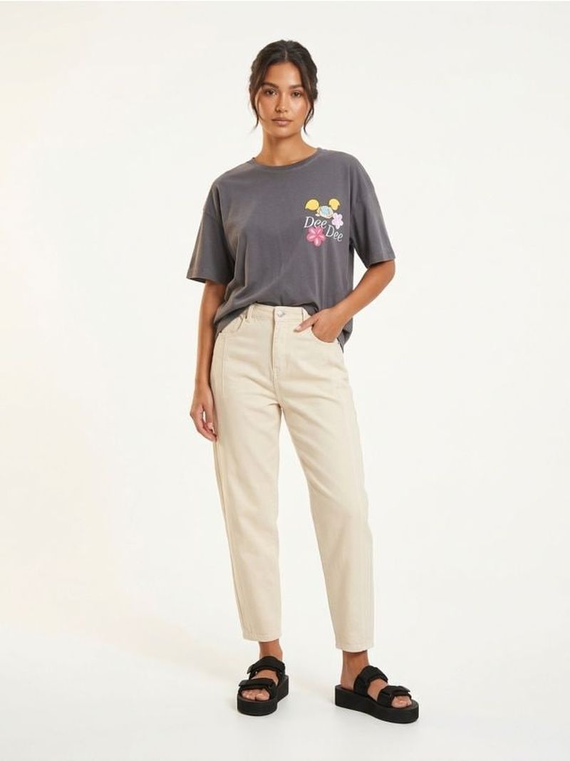 T-shirt in cotone con stampa Dee Dee Dexter's Laboratory - grigio scuro
