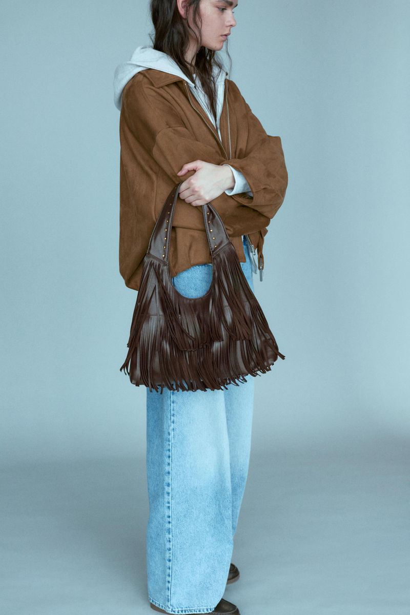 Borsa Shopper Con Frange