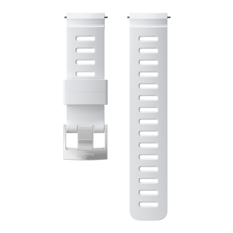 Bracelet silicone White Steel 24 mm Suunto Dive 1 taille M